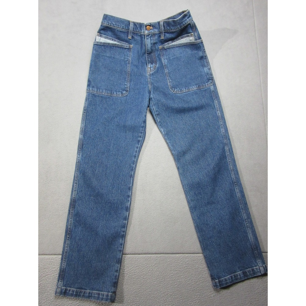 Madewell Jeans Mens 30 Blue 90s Straight Patch Pocket Denim Double Front Pocket
